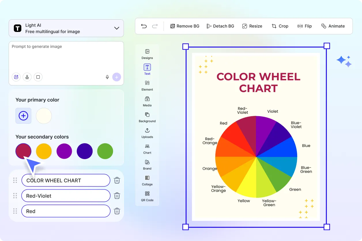 Free AI Color Wheel Generator, Create Color Wheel Images Online [ No Signup ]